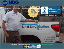 Tablet Screenshot of nextdaygutters.com